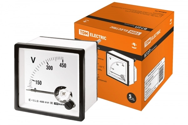 Вольтметр TDM В72П 450В-1,5