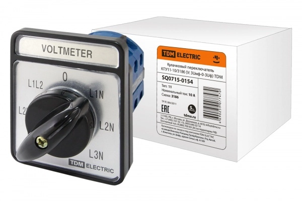 Переключатель кулачковый КПУ11-10/3186 TDM SQ0715-0154