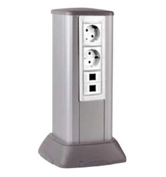 Миниколонна алюминиевая 0,35 м, цвет светло-серебристый металлик, DKC 19531