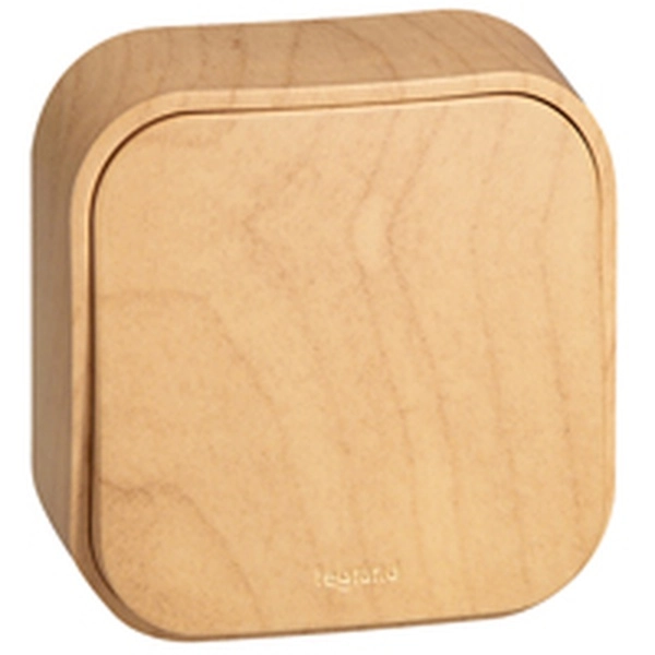 Переключатель одноклавишный 10A Legrand Quteo ДЕРЕВО 782264