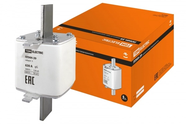 Плавкая вставка предохранитель габарит 3  630А TDM ППНН-39