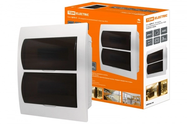 Бокс TDM ЩРВ-П-24 IP40 пластик