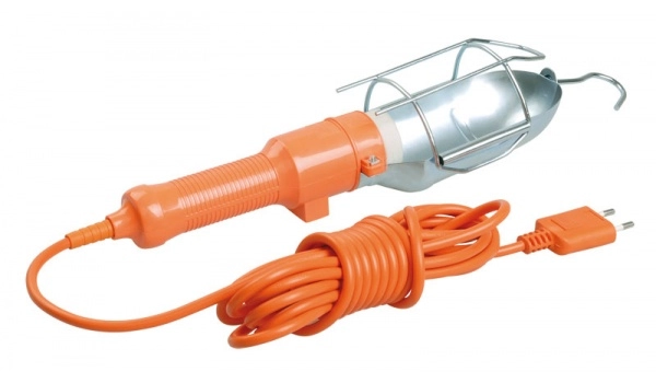 Переносной светильник IEK УП-1Р 10м 2Р плоская вилка