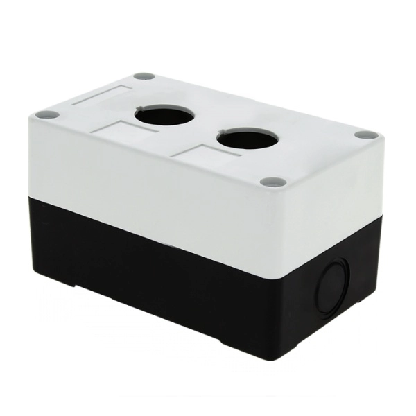 Корпус КП102 2 кнопки белый пластиковый EKF