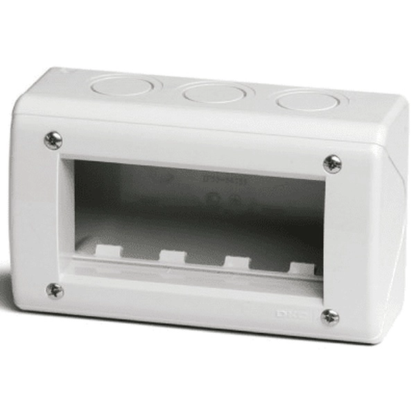 Модульная настенная коробка для электроустановочных изделий  серии VIVA, IP40,4 модуля, DKC 54740