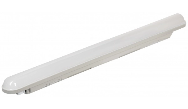 Светильник светодиодный IEK ДСП 18Вт (аналог ЛСП 2х18) 6500К IP65 600х76х66 серый пластик 1305