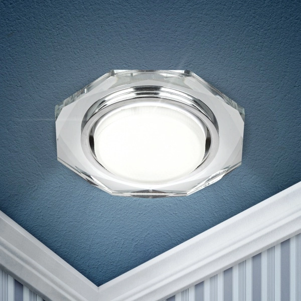 Светильник точечный ЭРА DK 81 SL  Gx53, 220V,13W, зеркальный