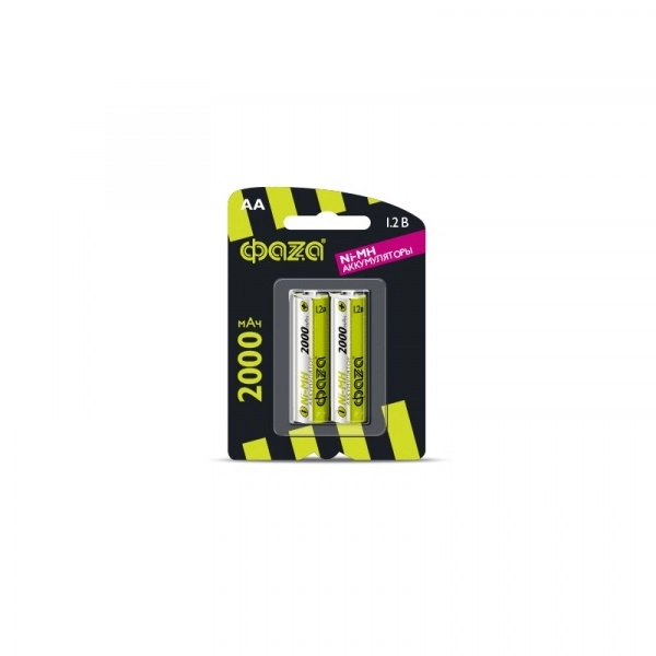 Аккумулятор R6 2000mAh AA BL-2  ФАЗА (кратно 2)