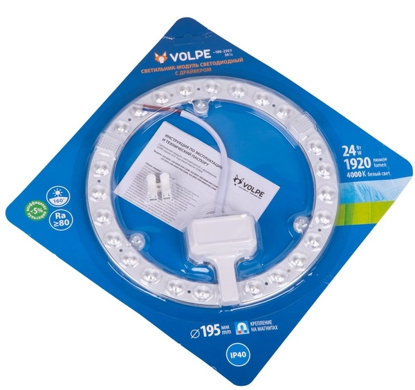 Uniel ULE-Q930-24W/4000K IP40 CLEAR