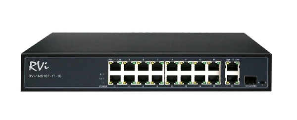 RVi-1NS16F-1T-1C Коммутатор с 18 портами c поддержкой POE