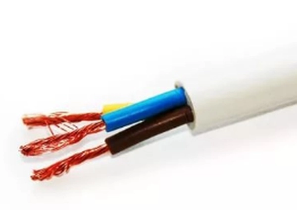 Провод бытовой ПВС 3х2,5 белый ГОСТ (бухта 30)