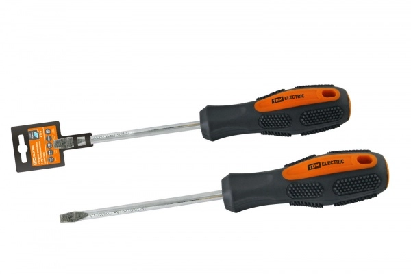 Отвертка шлицевая SL5х150 мм, CR-V, серия "Алмаз" TDM