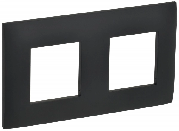 Рамка двухместная SKANDY SK-F02G ГРАФИТ IEK