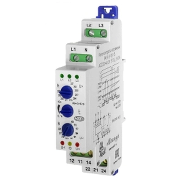 Реле контроля напряжения Меандр РКН-3-15-15 АС230В/400В УХЛ4
