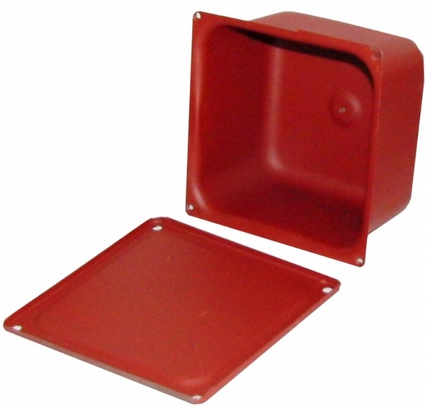 Коробка металлическая протяжная У-996 У2 IP54  200х200х100  Порошок серая(крышка +3 самореза) с уплотнением Электрофидер 4627092970293