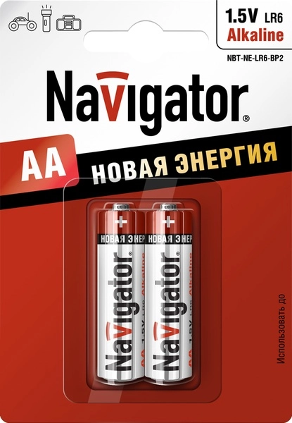 Батарейка AA Navigator NBT-NE-LR06-BP2 94 752 (кратно 2)