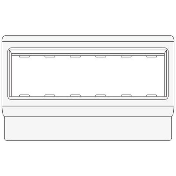DKC BRAVA Рамка-суппорт Белый под 6 модулей PDA-3BN 80 "BRAVA" 10643