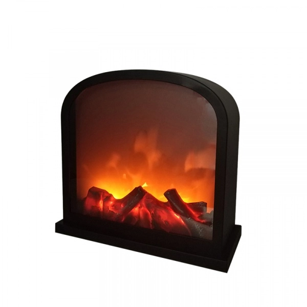Светодиодный камин «Шале» с эффектом живого огня 30х13х28см батарейки 2хС (не в комплекте) или от USB (в комплекте) 511-006