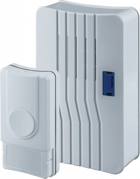 Navigator Звонок беспроводной 61 274 NDB-D-DC04-1V1-WH (Комплект 1 кнопка IP54 +1 звонок)10 мелодий 4 уровня громкости до 5 кнопок действие120м 61274