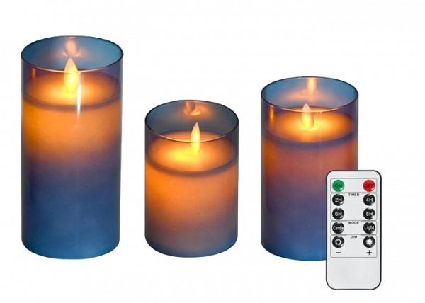 Свечи ФАZА CL7-SET3-bu (3 свечи, пульт ДУ, син.)