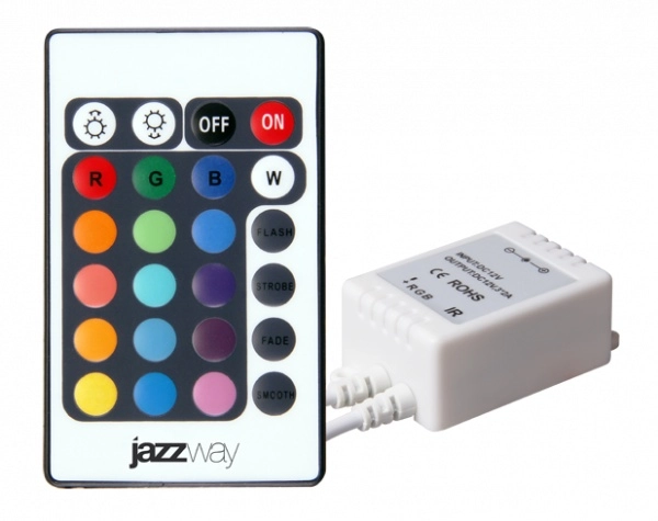 Контроллер Jazzway RGB  ZC-1000RC 12V 3x2А = 72w (IR) 327385