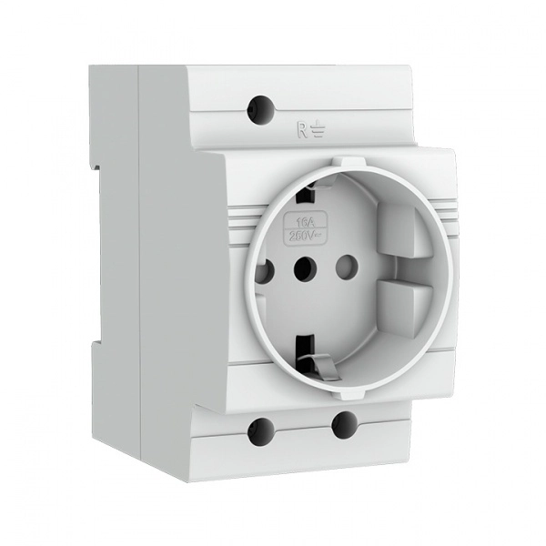 Розетка на DIN-рейку  EKF  PROxima РДЕ-47 230В с заземляющими контактами (кратно 1)