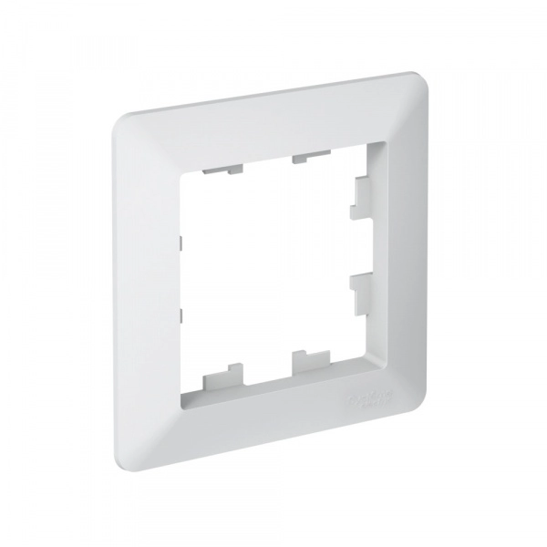 Рамка одноместная ATLASDESIGN AIR ЛОТОС/дымчатый белый