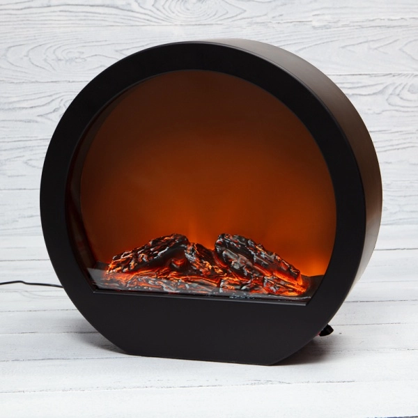 Светодиодный камин «Лаунж» с эффектом живого огня 35.3х12.4х33.7см с адаптером питания и батарейками 4 х АА (не в комплекте) NEON-NIGHT 513-038