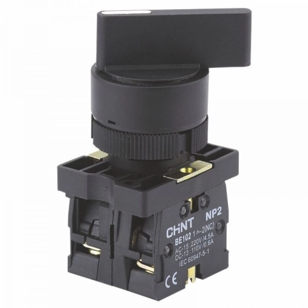 Переключатель NP2-EJ25, 2 положения фиксацией, 1НО+1НЗ, IP40 (R) (кратно 10)