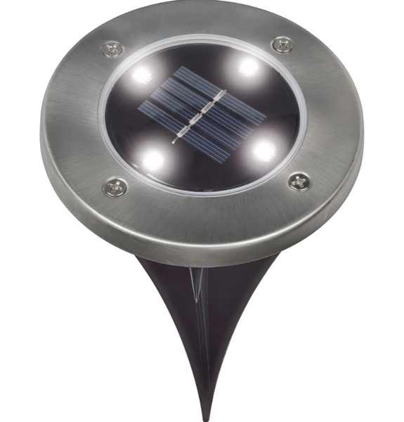 Садовый светильник на солнечной батарее. 4 светодиода. Белый свет. 1*АА Ni-Mh аккумулятор в/к. IP44. .USL-F-171/PT130 INGR