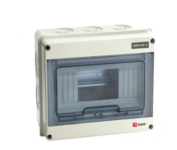 Бокс EKF ЩРН-ПГ-5 IP65 (155х119х89) пластик (кратно 1)