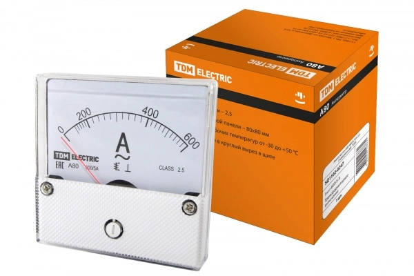 Амперметр TDM А80 600А/5А-2,5, поверенный