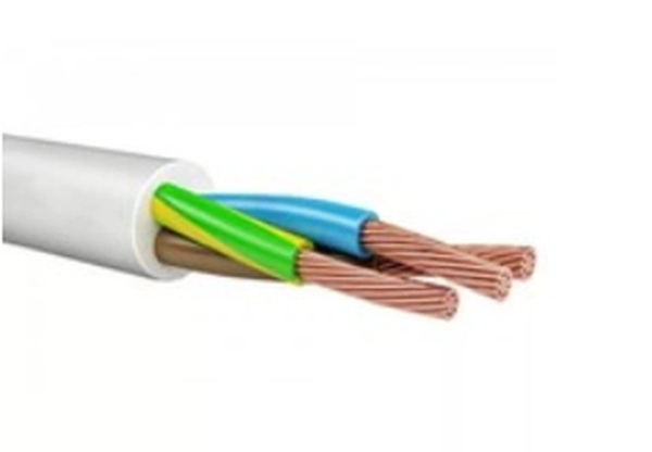 Провод бытовой ПВС 3х1,5 белый ГОСТ (бухта 30)