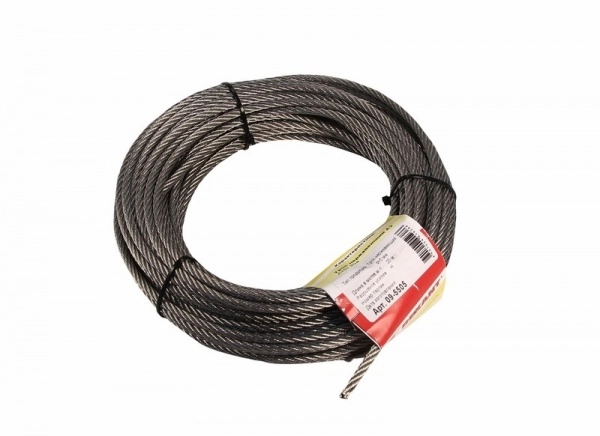 Трос нержавеющий d=5мм, моток 20 метров REXANT 09-5505