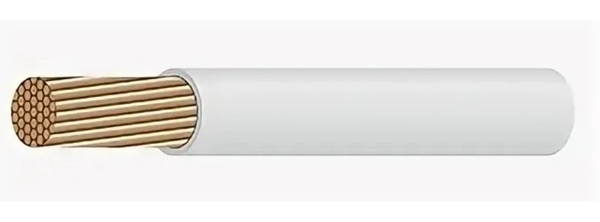 Провод медный ПуГВнг(А)-LS 1х0,5 белый