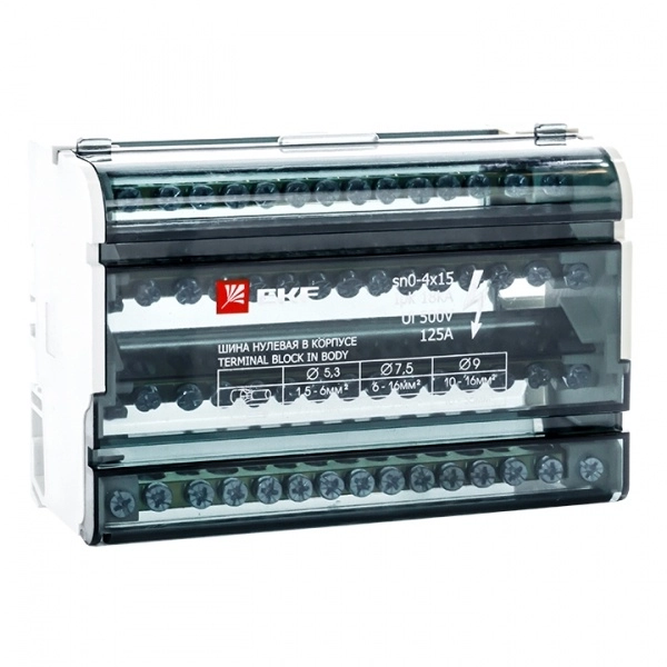 Шина нул. 4х15 125А в корпусе EKF' (кратно 1)