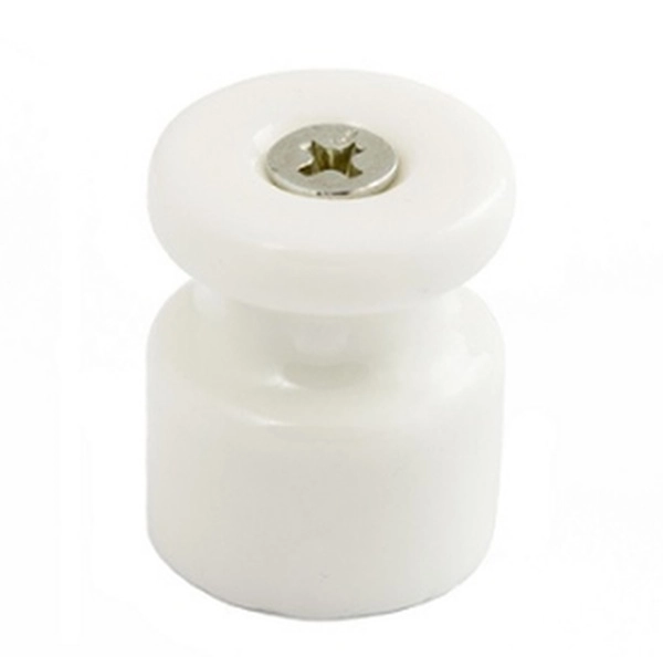 Изолятор керамический для наружного монтажа электропровода универсальный МезонинЪ Белый GE70025-01 (кратно 40)