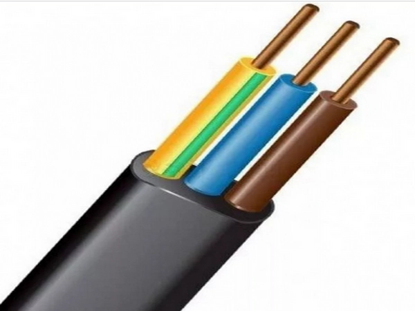 Кабель медный силовой в ПВХ изоляции ВВГнг(А)-LS 3х2,5-0.66 плоский (бухта 10)