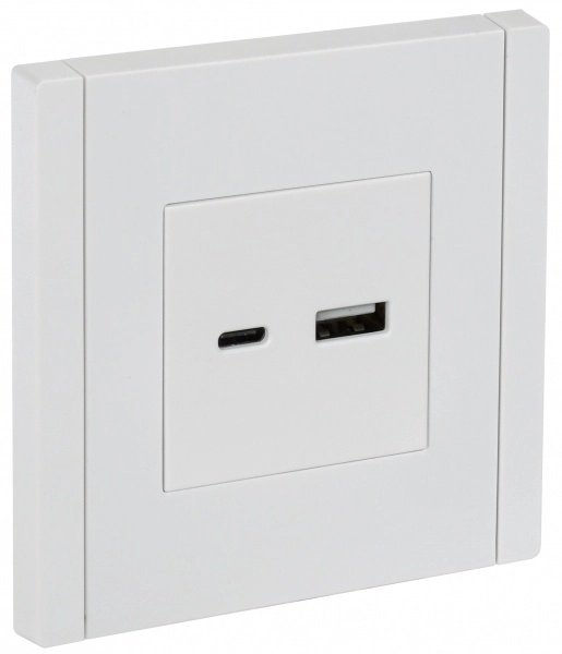 Розетка USB A+C 18Вт FORTE&PIANO БЕЛЫЙ FP251 IEK