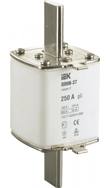 Плавкая вставка предохранитель габарит 2  250А IEK ППНИ-37
