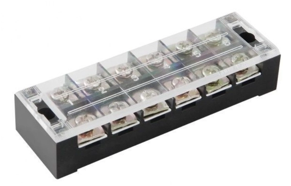 Блок зажимов ТВ-2506 25А 6 клемм Техэнерго