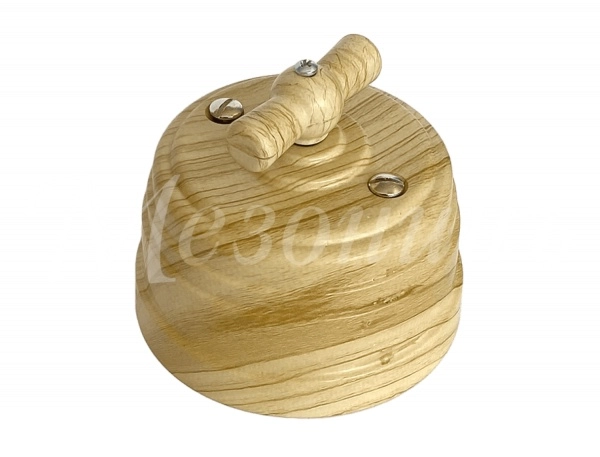 МезонинЪ Усадьба Пластик Сосна Выключатель поворотный на 2 положения, для включателей из 2-мест (1-клавишный проходной), GE30404-11