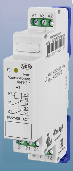 Реле промежуточное МРП-2-1 ACDC24В/АС220В УХЛ4 (Меандр)