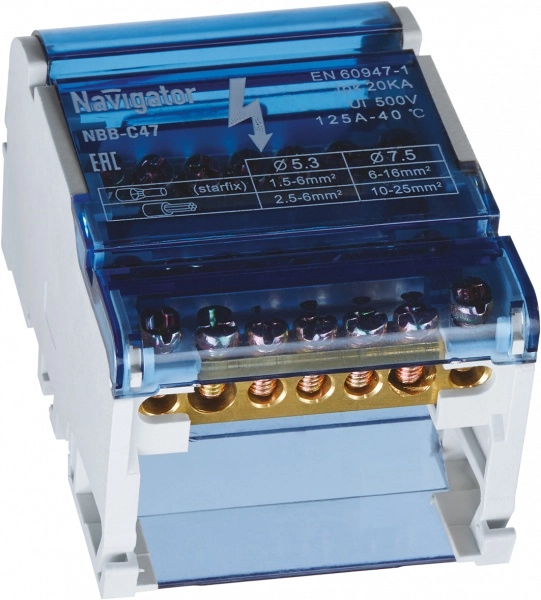 Шина нул. 4х 7 в корпусе Navigator NBB-C47 71 238