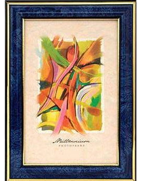 Фоторамка Emafyl 15 284 (103) 21х30, бирюза с 2-мя золотистыми полосками