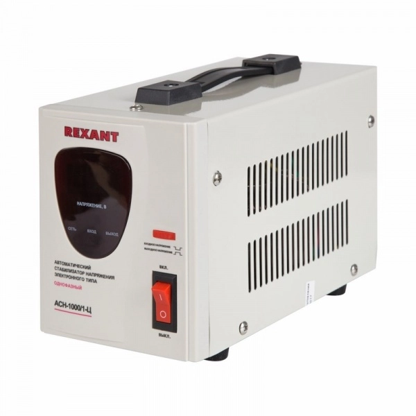 Стабилизатор 1ф  1,0кВа релейный напольный переносной Rexant АСН -1000/1-Ц 11-5001