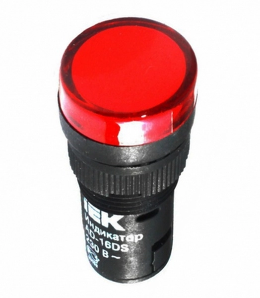 Лампа IEK AD-16DS 240В (красная)