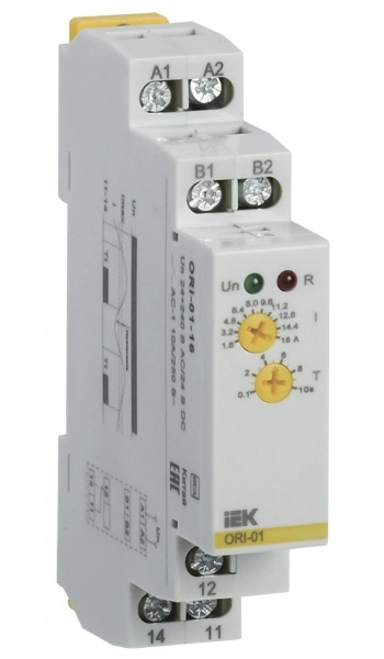 Реле тока ORI. 1,6-16 А. 24-240 В AC / 24 В DC