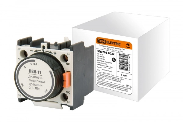 Приставка  TDM  ПВН-11 ( вкл. 0,1-30 сек ) 1з+1р