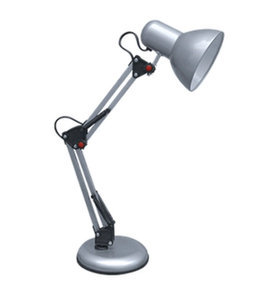 Светильник настольный под лампу IN HOME СНО-15С  на основании 60Вт E27 серебро(коробка)